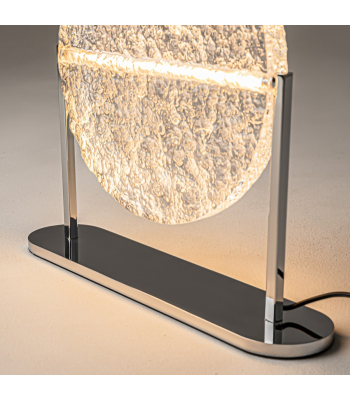 Mangata Modern Integrated LED Table Lamp Dimmable Chrome 3000K 250lm Acrylic Shade-6