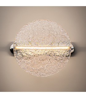 Mangata Modern Globe Wall Lights Chrome 3000K 250lm Acrylic Shade-2