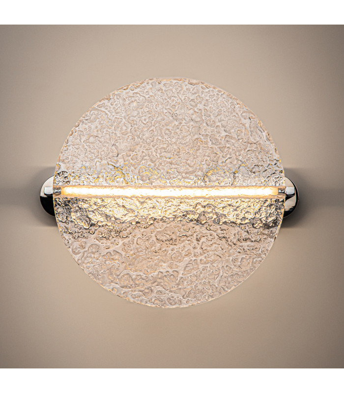 Mangata Modern Globe Wall Lights Chrome 3000K 250lm Acrylic Shade-2