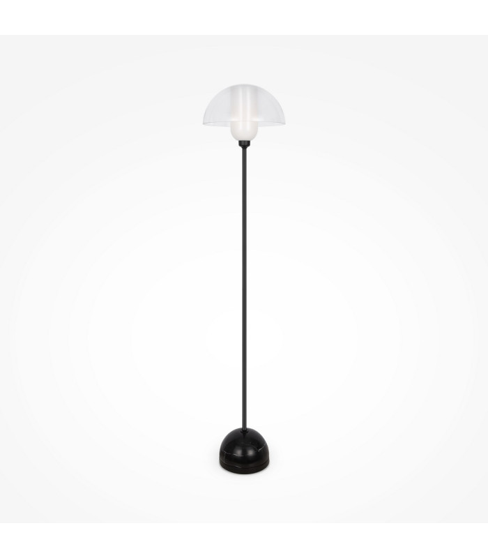 Memory Modern Floor Lamp Black 1xE14 Glass Shade-1