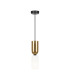 Memory Modern Slim Pendant Ceiling Light Black 1xE14 White Gold Shade-1