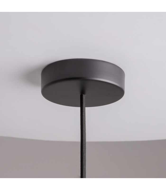 Memory Modern Slim Pendant Ceiling Light Black 1xE14 White Gold Shade-6