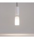 Memory Modern Slim Pendant Ceiling Light Black 1xE14 White Shade-5