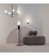Memory Modern Multi Arm Pendant Ceiling Light Black 4xE14 Glass Shade-4