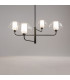 Memory Modern Multi Arm Pendant Ceiling Light Black 4xE14 Glass Shade-5