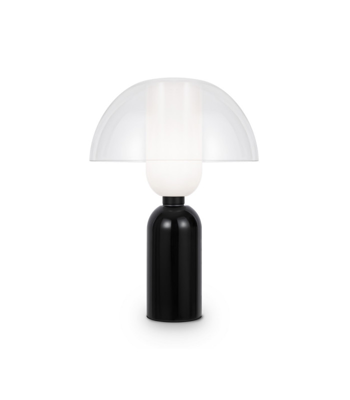 Memory Modern Table Lamp Black 1xE14 Glass Shade-1