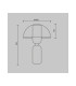 Memory Modern Table Lamp Black 1xE14 Glass Shade-7