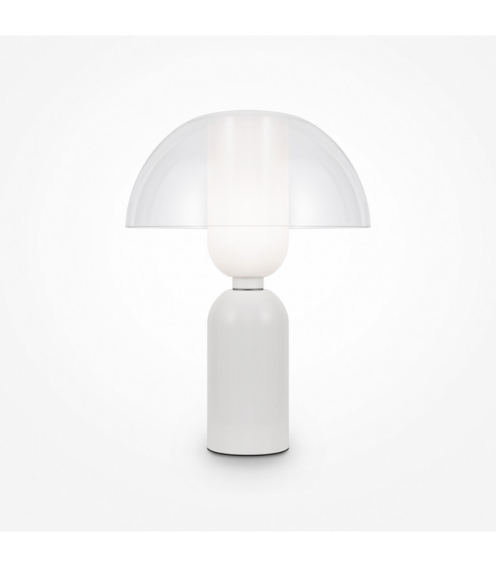 Memory Modern Table Lamp White 1xE14 Glass Shade-1