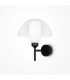 Memory Modern Dome Wall Lamp Black 1xE14 Glass Shade-1
