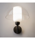 Memory Modern Dome Wall Lamp Black 1xE14 Glass Shade-5