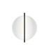 Mira Modern Integrated LED Wall Lamp Black 3000K 200lm White Shade-1
