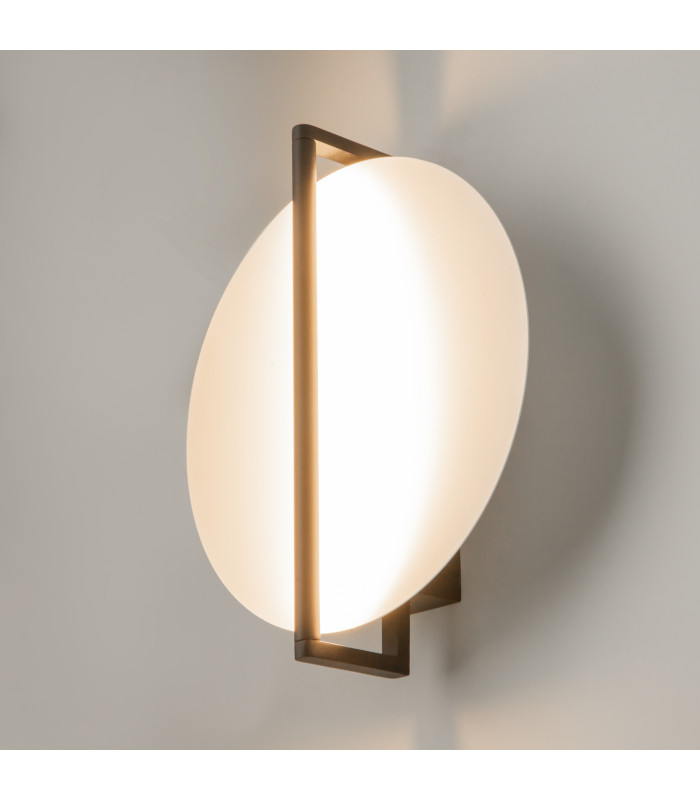 Mira Modern Integrated LED Wall Lamp Black 3000K 200lm White Shade-2