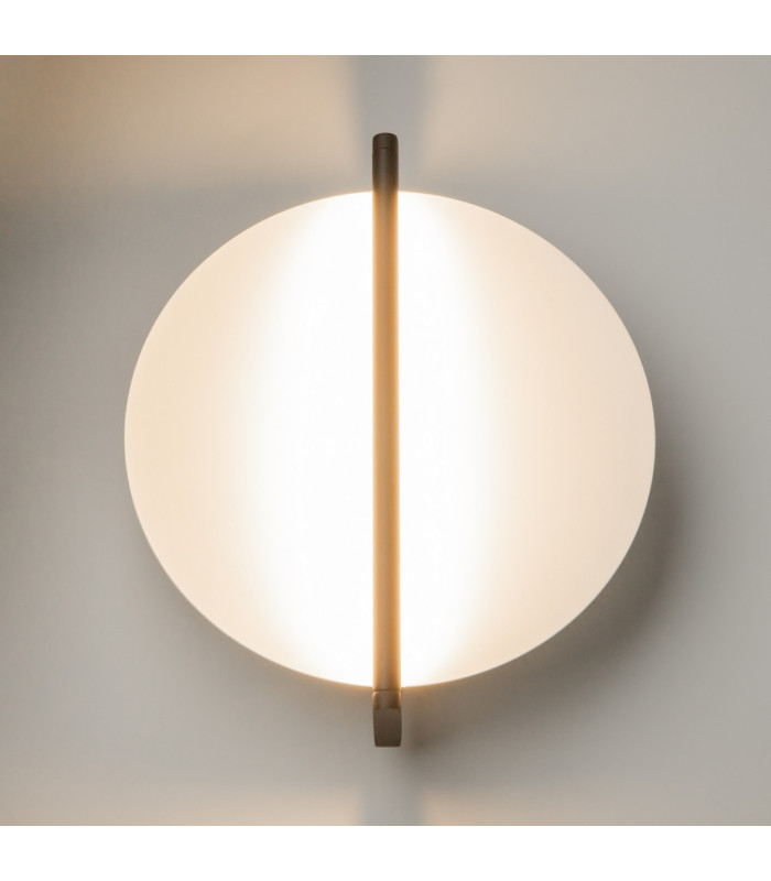 Mira Modern Integrated LED Wall Lamp Black 3000K 200lm White Shade-5