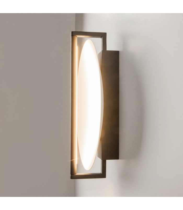 Mira Modern Integrated LED Wall Lamp Black 3000K 200lm White Shade-6