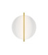 Mira Modern Integrated LED Wall Lamp Gold 3000K 300lm White Shade-1
