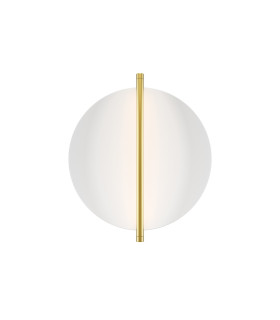 Mira Modern Integrated LED Wall Lamp Gold 3000K 300lm White Shade-1