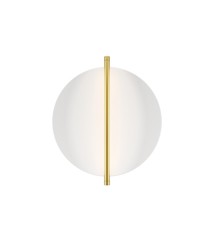 Mira Modern Integrated LED Wall Lamp Gold 3000K 300lm White Shade-1