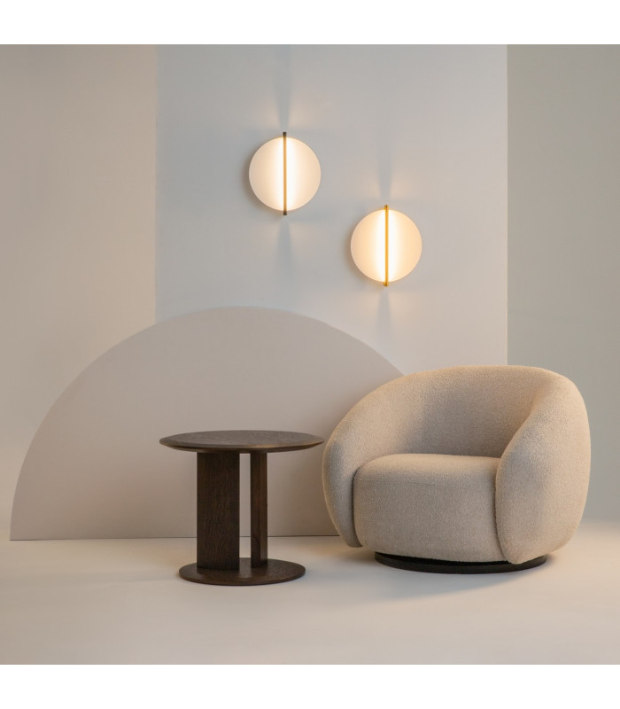 Mira Modern Integrated LED Wall Lamp Gold 3000K 300lm White Shade-4