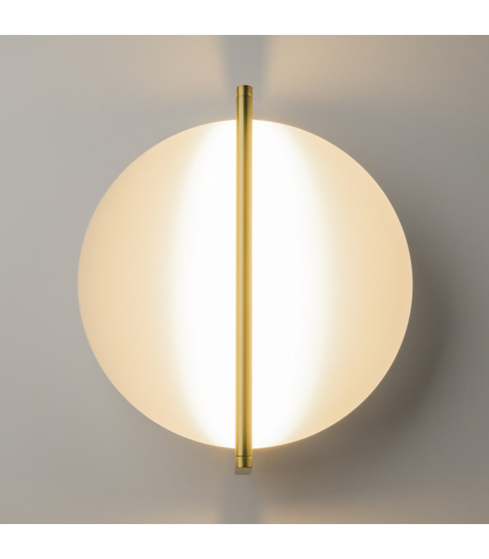 Mira Modern Integrated LED Wall Lamp Gold 3000K 300lm White Shade-5
