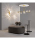 Miracle Modern Bar Pendant Ceiling Light Brass 5xG9 Glass Shade-3