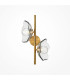 Miracle Modern Wall Lamp Brass 2xG9 Glass Shade-1