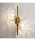 Miracle Modern Wall Lamp Brass 2xG9 Glass Shade-4