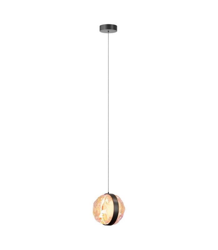 Misterio Modern Globe Pendant Ceiling Light Dimmable Black 2700K 650lm Colorful Shade-1