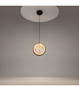 Misterio Modern Globe Pendant Ceiling Light Dimmable Black 2700K 650lm Colorful Shade-2