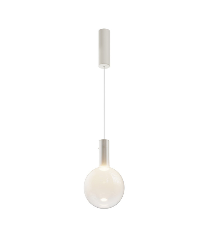 Nebula Modern 20cm Globe Pendant Ceiling Light White 3000K 400lm-1