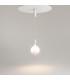 Nebula Modern 20cm Globe Pendant Ceiling Light White 3000K 400lm-2