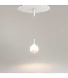 Nebula Modern 20cm Globe Pendant Ceiling Light White 3000K 400lm-2