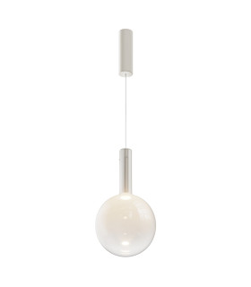 Nebula Modern 25cm Globe Pendant Ceiling Light White 3000K 700lm-1
