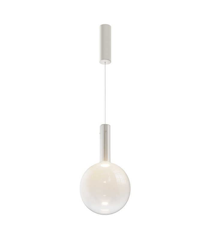 Nebula Modern 25cm Globe Pendant Ceiling Light White 3000K 700lm-1