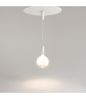 Nebula Modern 25cm Globe Pendant Ceiling Light White 3000K 700lm-2
