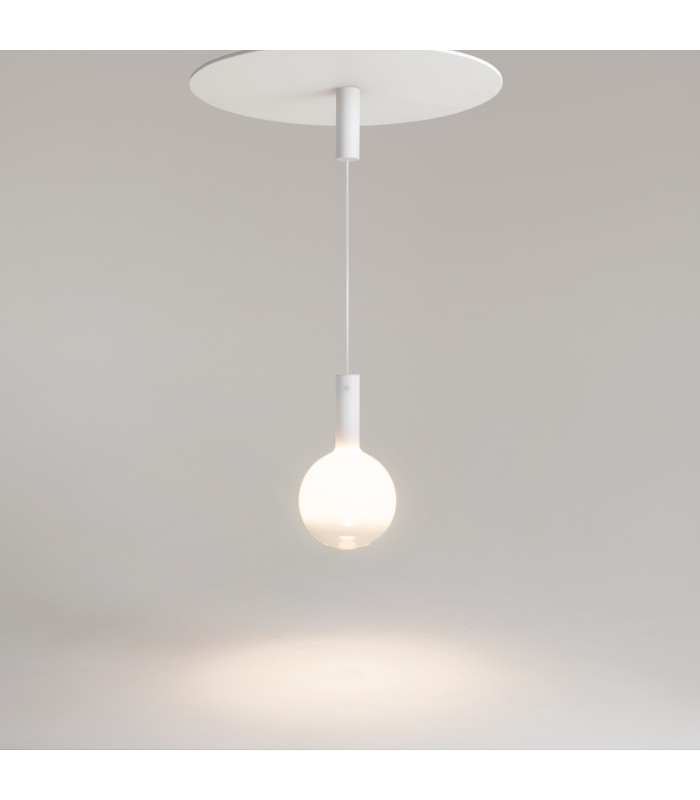Nebula Modern 25cm Globe Pendant Ceiling Light White 3000K 700lm-2