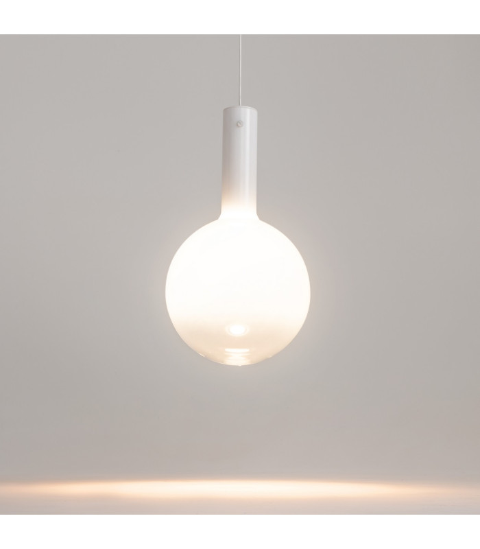 Nebula Modern 25cm Globe Pendant Ceiling Light White 3000K 700lm-4