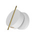 Nuance Modern Integrated LED Wall Lamp White And Brass 3000K 200lm-1