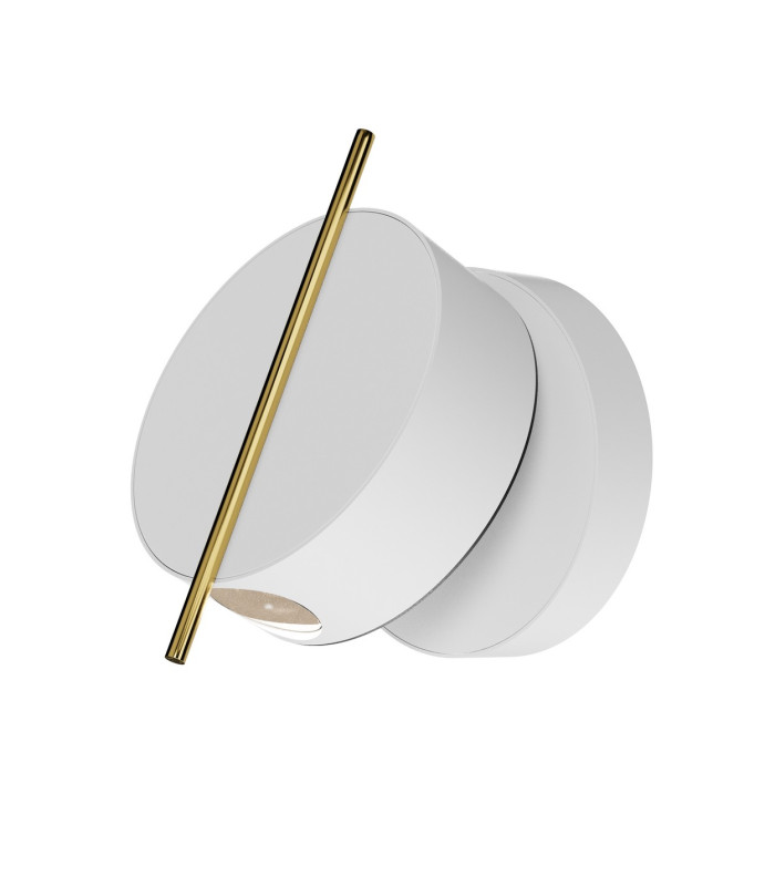 Nuance Modern Integrated LED Wall Lamp White And Brass 3000K 200lm-1