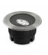 LED 9 Light Round Recessed Floor Light Stainless Steel Aisi 316 IP67 - 1