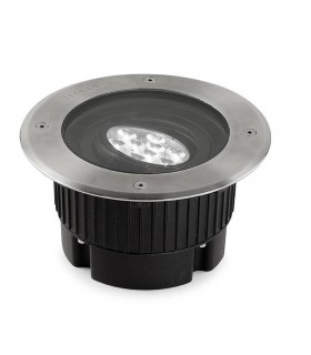 LED 9 Light Round Recessed Floor Light Stainless Steel Aisi 316 IP67 - 1