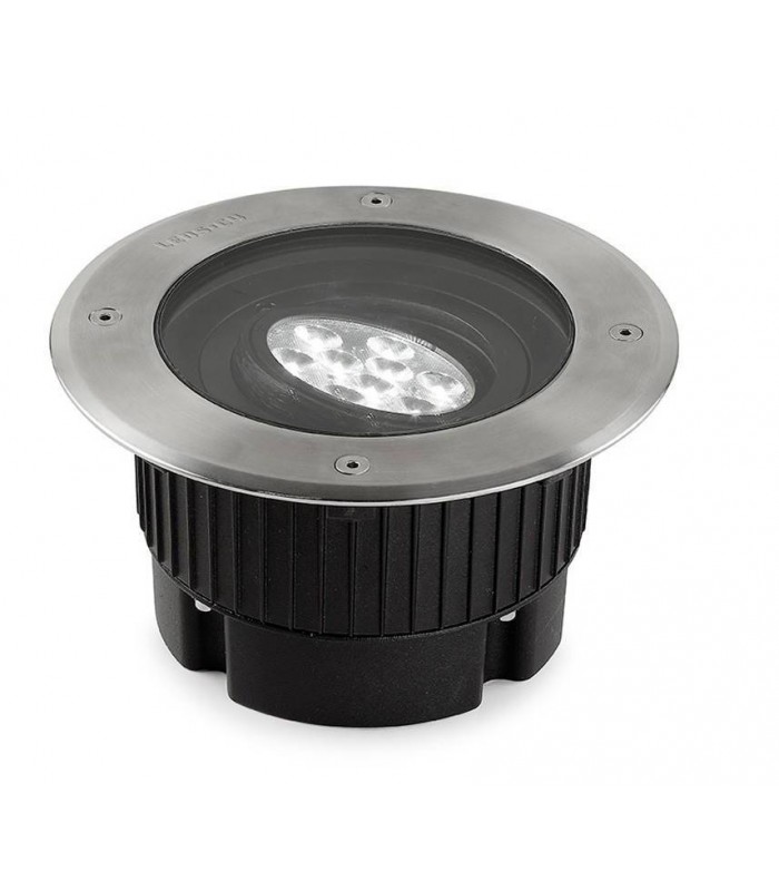 LED 9 Light Round Recessed Floor Light Stainless Steel Aisi 316 IP67 - 1