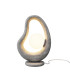 Opus Modern Globe Table Lamp Grey 1xG9 White Shade-1