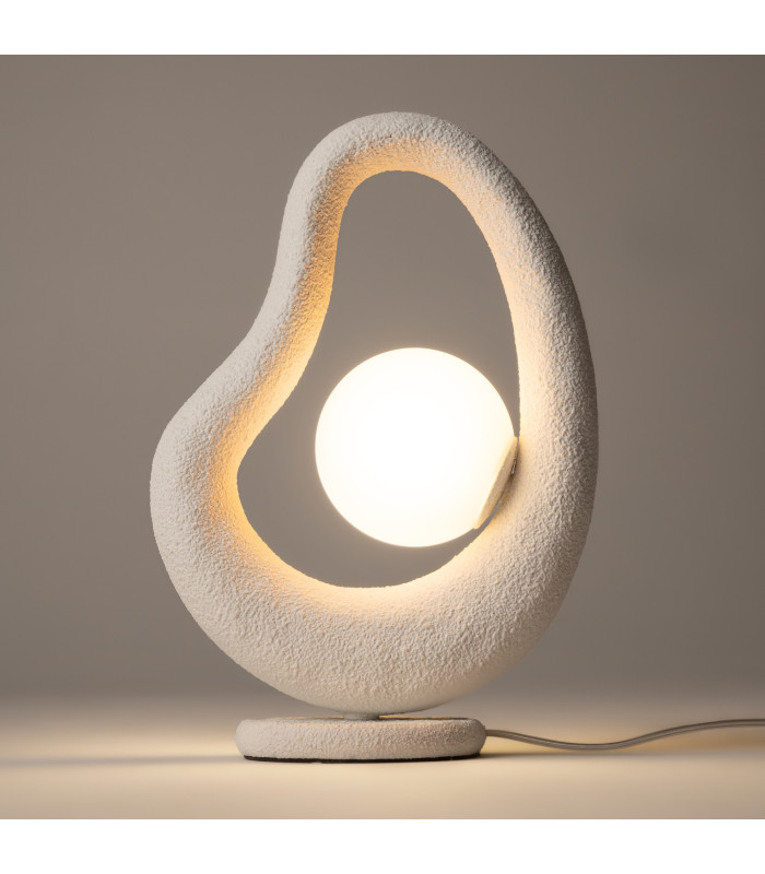 Opus Modern Globe Table Lamp White 1xG9-2