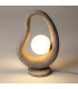 Opus Modern Globe Table Lamp Grey 1xG9 White Shade-2