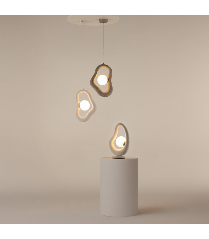 Opus Modern Globe Table Lamp White 1xG9-4