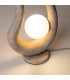 Opus Modern Globe Table Lamp Grey 1xG9 White Shade-6