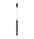 Ordo Modern Tall Slim Pendant Ceiling Light Black 3000K 920lm Smoky Shade-1