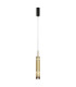 Ordo Modern Slim Pendant Ceiling Light Black 3000K 920lm Cognac Shade-1