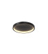 Orign Modern 40cm Integrated LED Semi Flush Ceiling Light Black 3000K 450lm-1