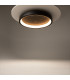 Orign Modern 40cm Integrated LED Semi Flush Ceiling Light Black 3000K 450lm-2